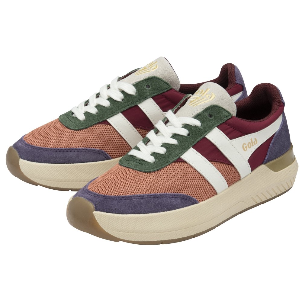 Gola Classics Women's Raven Sneakers - Terracotta/Cerise/Plum