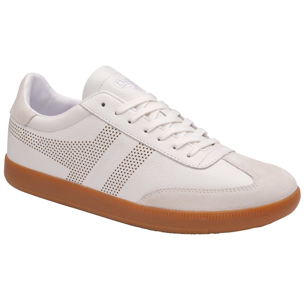 Gola Classics Men's Ace Leather Sneakers - White/Gum