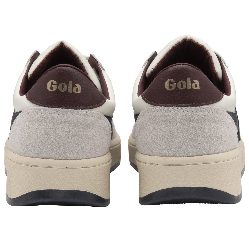 Gola Classics Men's Grandslam Classic Sneakers - Off White/Navy/Burgundy