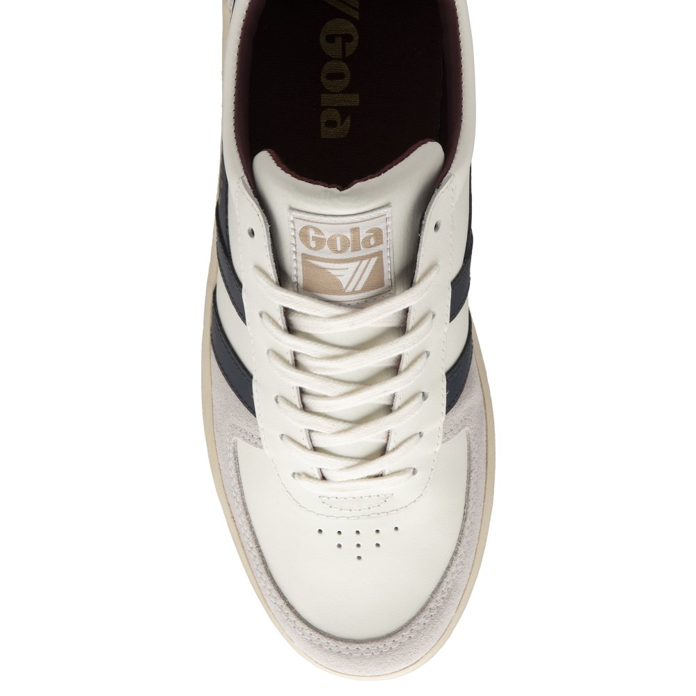 Gola Classics Men's Grandslam Classic Sneakers - Off White/Navy/Burgundy