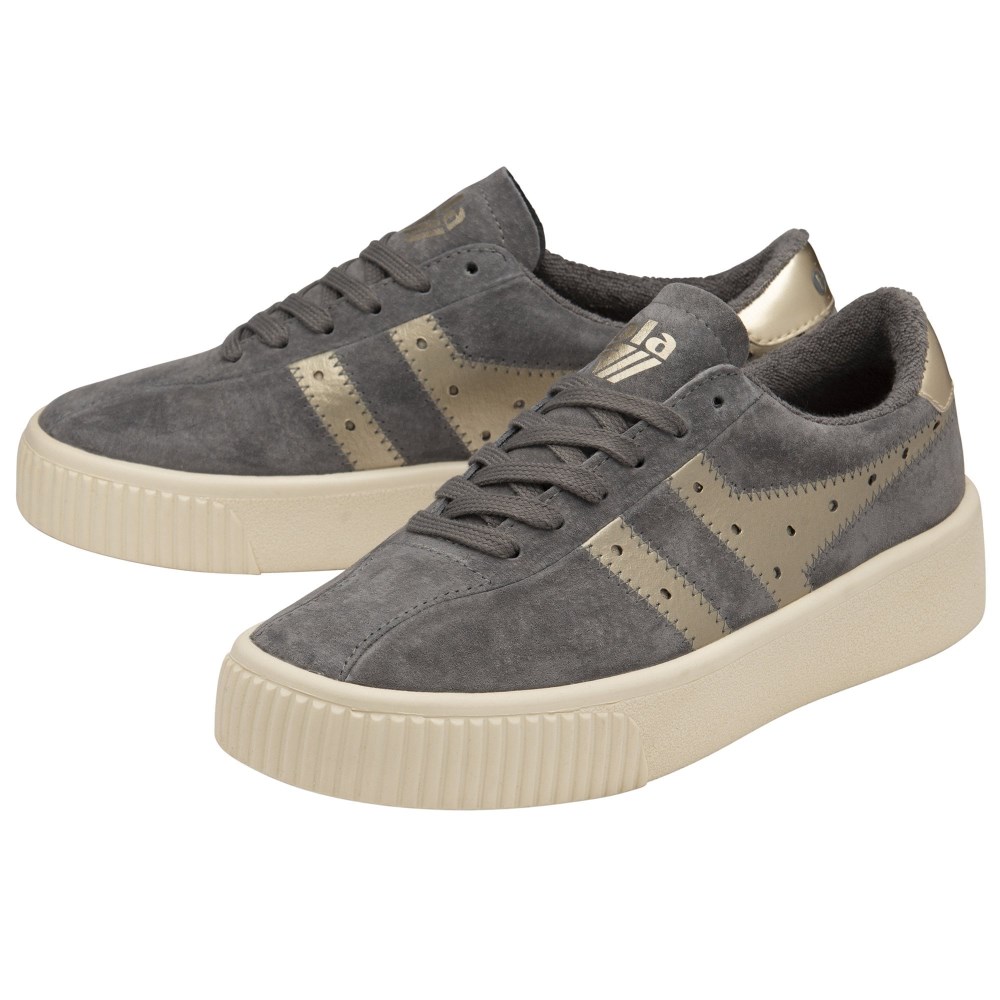 Gola Classics Women's Super Court Metallic Sneakers - Ash/Gold