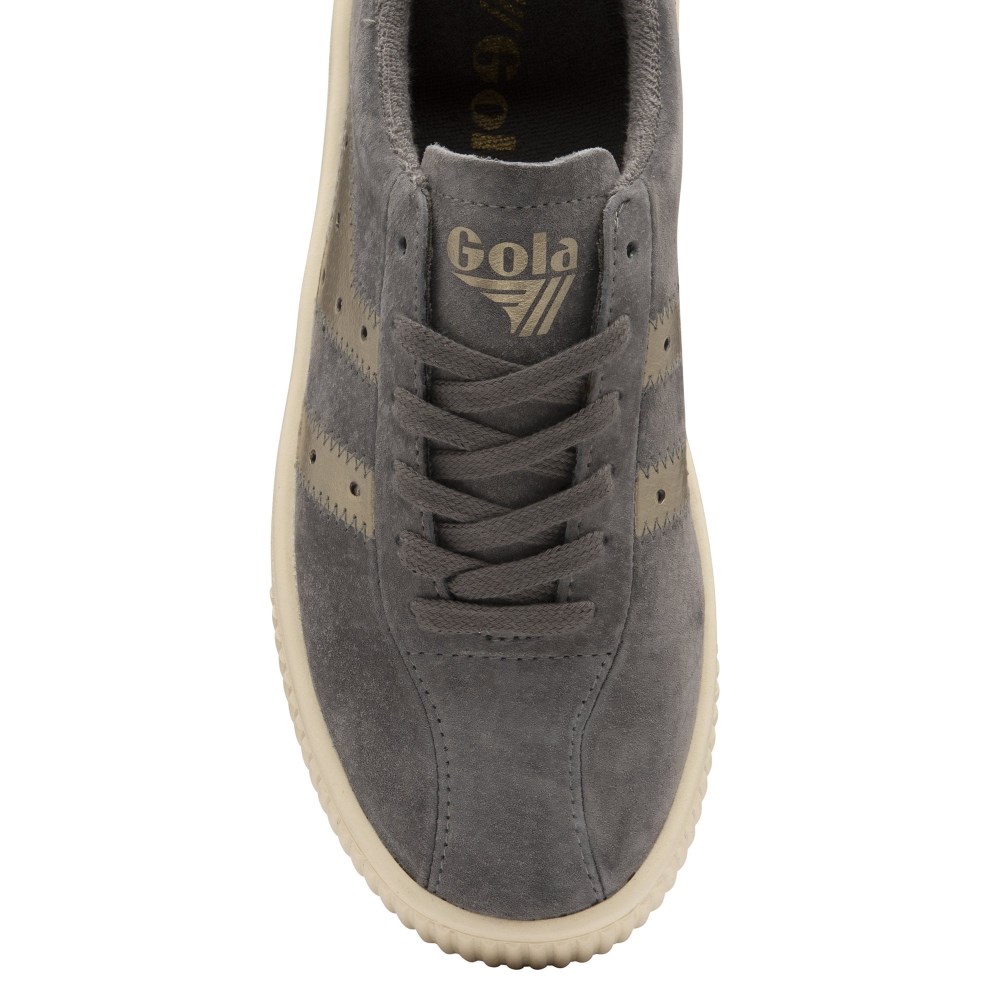 Gola Classics Women's Super Court Metallic Sneakers - Ash/Gold