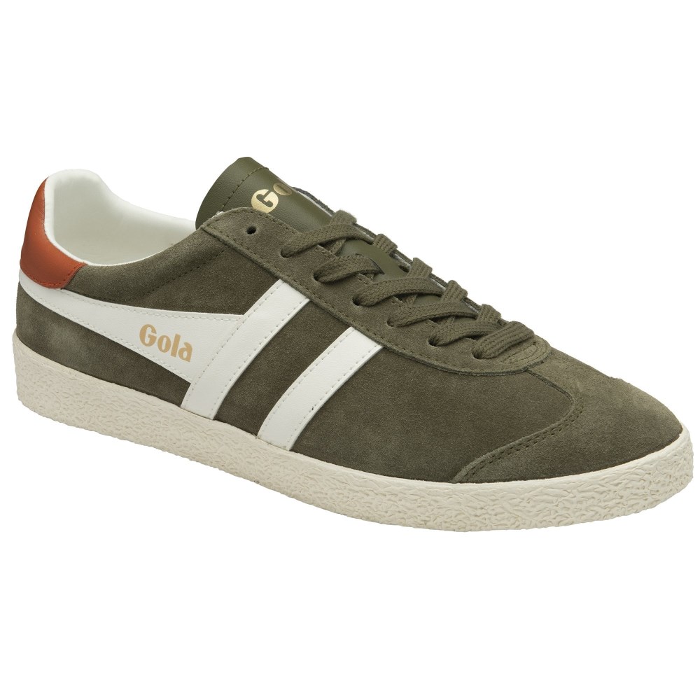 Gola Classics Men's Medallist Sneakers - Khaki/Off White/Moody Orange