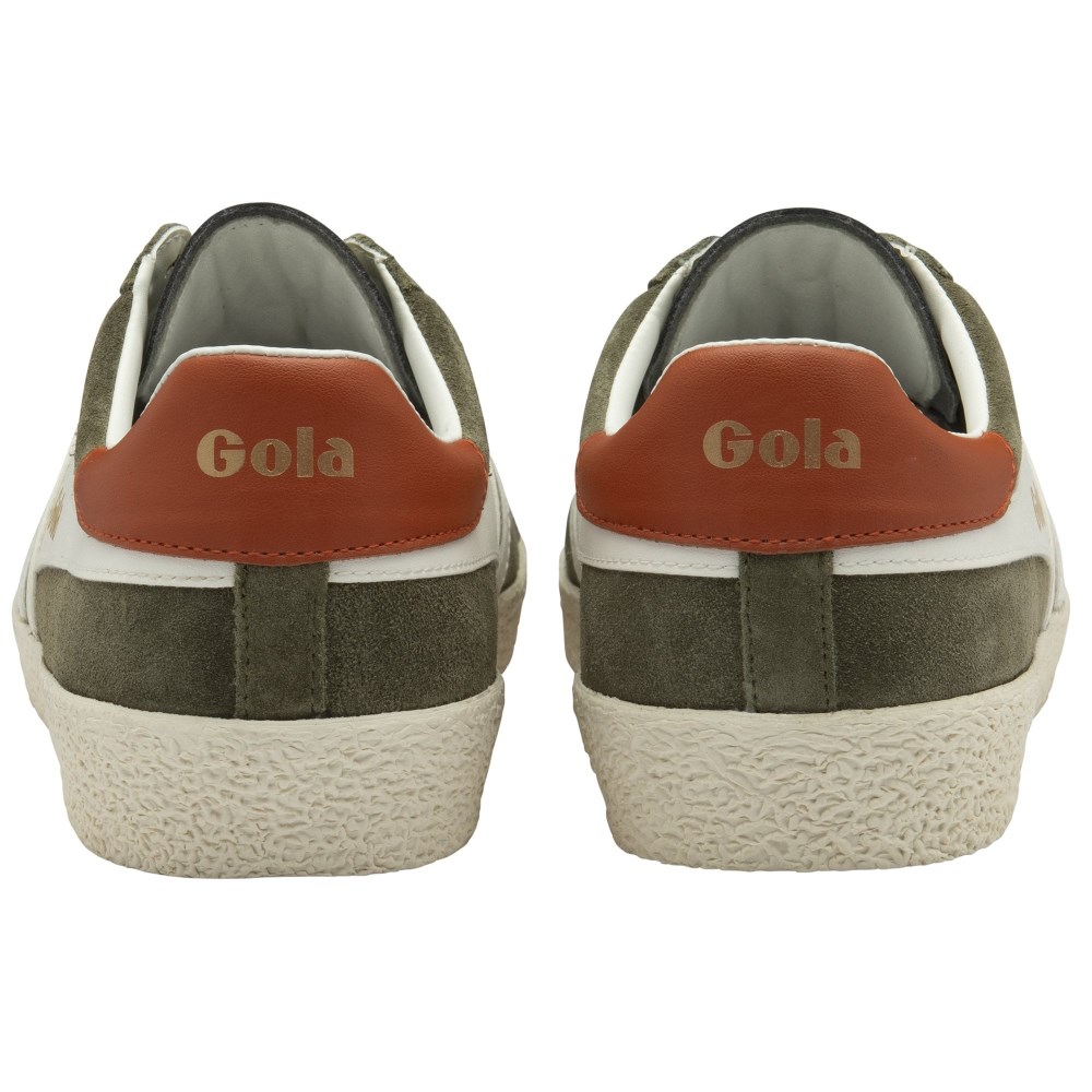 Gola Classics Men's Medallist Sneakers - Khaki/Off White/Moody Orange