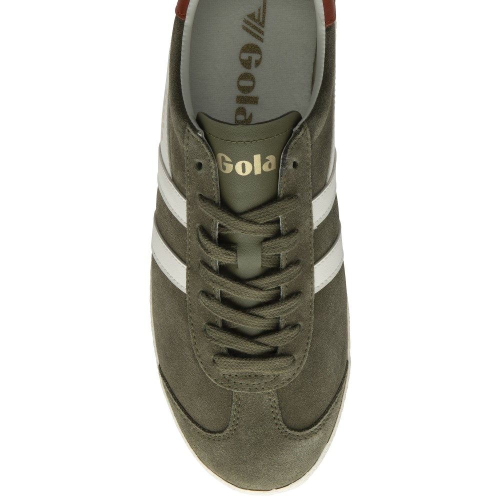 Gola Classics Men's Medallist Sneakers - Khaki/Off White/Moody Orange
