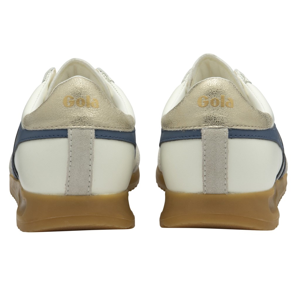 Gola Classics Women's Torpedo Leather Sneakers - Off White/Moonlight/Gold