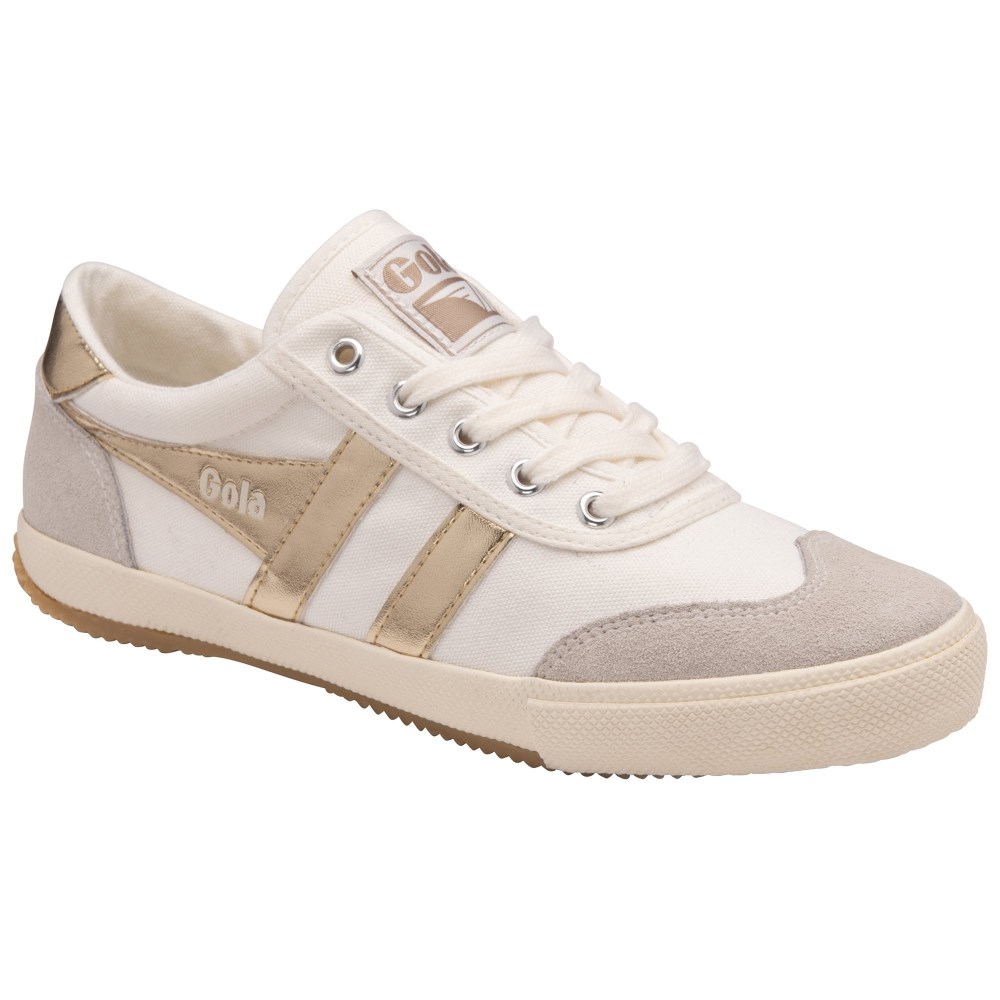 Gola Classics Women's Badminton Sneakers - Off White/Gold