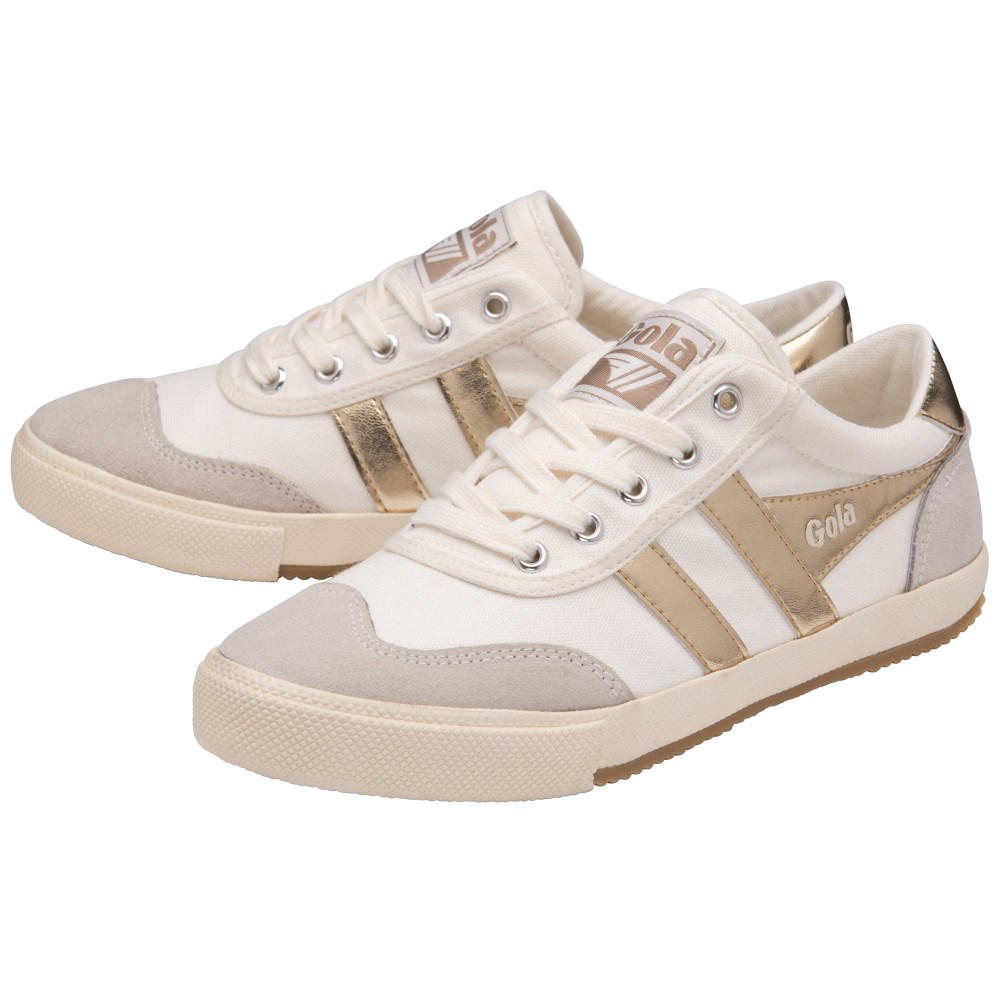 Gola Classics Women's Badminton Sneakers - Off White/Gold
