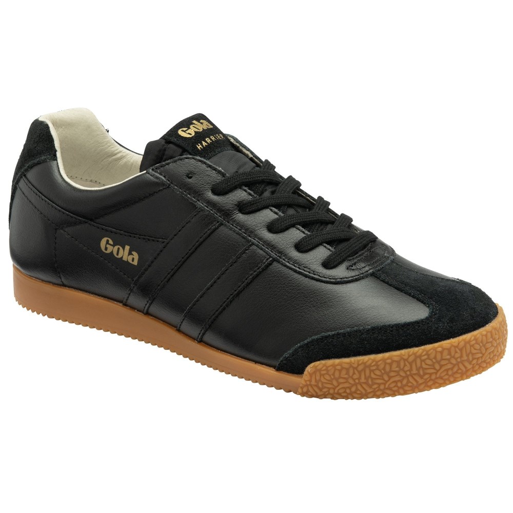 Gola Classics Men's Harrier 001 Sneakers - Black/Black/Gum