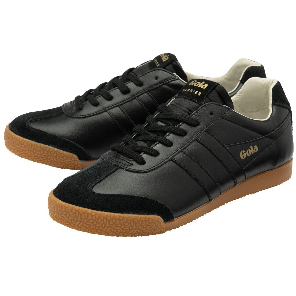 Gola Classics Men's Harrier 001 Sneakers - Black/Black/Gum