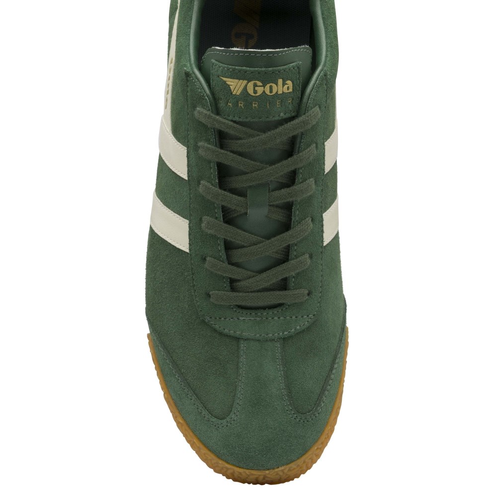 Gola Classics Men's Harrier Suede Sneakers - Evergreen/Off White