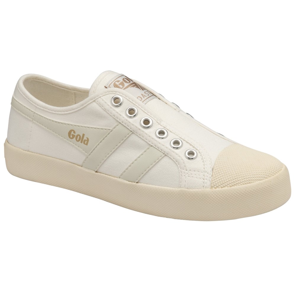 Vegan Gola Classics Women's Coaster Slip - Off White/Off White