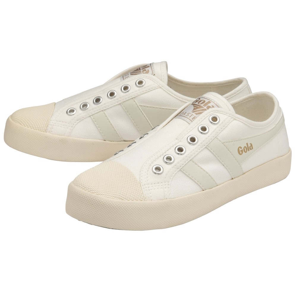 Vegan Gola Classics Women's Coaster Slip - Off White/Off White
