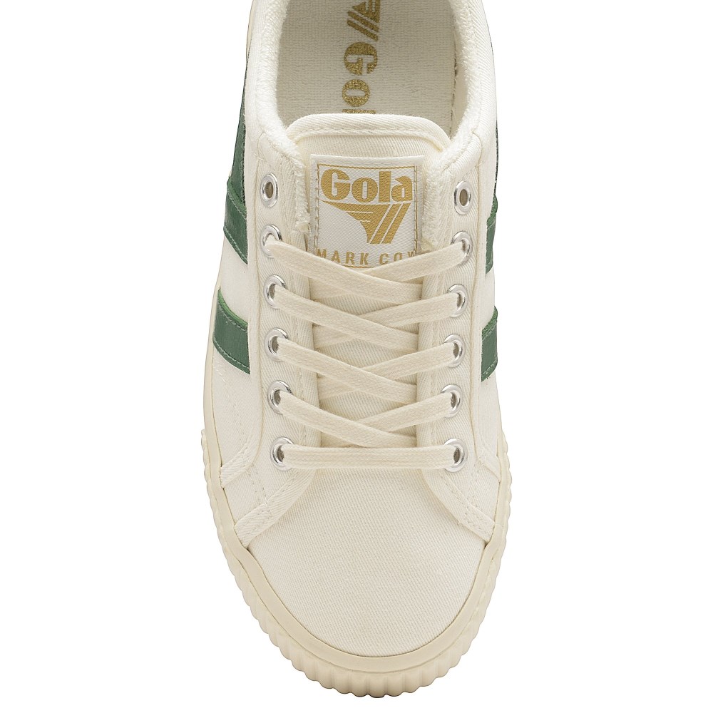 Vegan Gola Classics Men's Tennis Mark Cox Sneakers - Off White/Dark Green