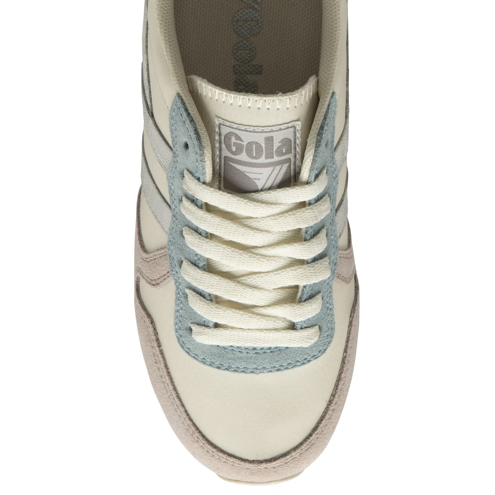 Gola Classics Women's Daytona Quadrant Sneakers - Off White/Blossom/Silver/Lemon