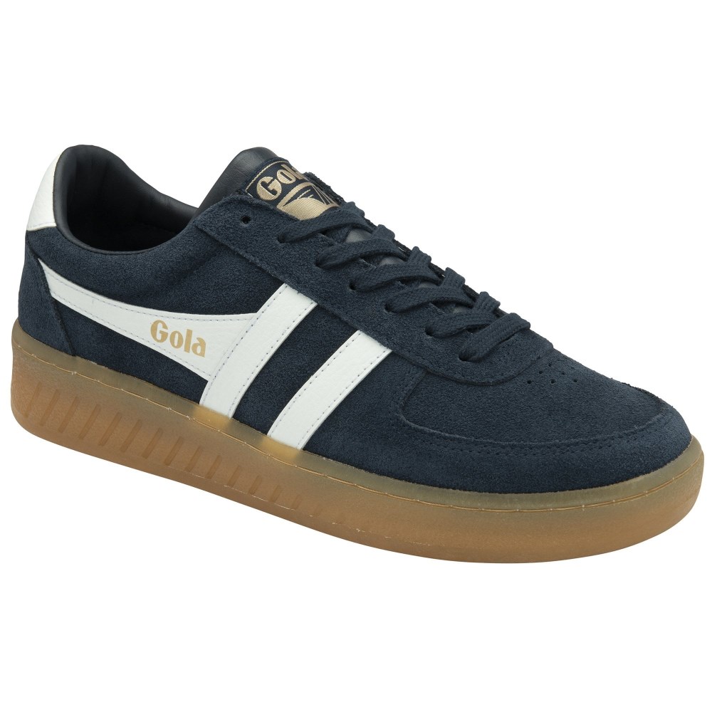 Gola Classics Men's Grandslam Suede Sneakers - Navy/White/Gum