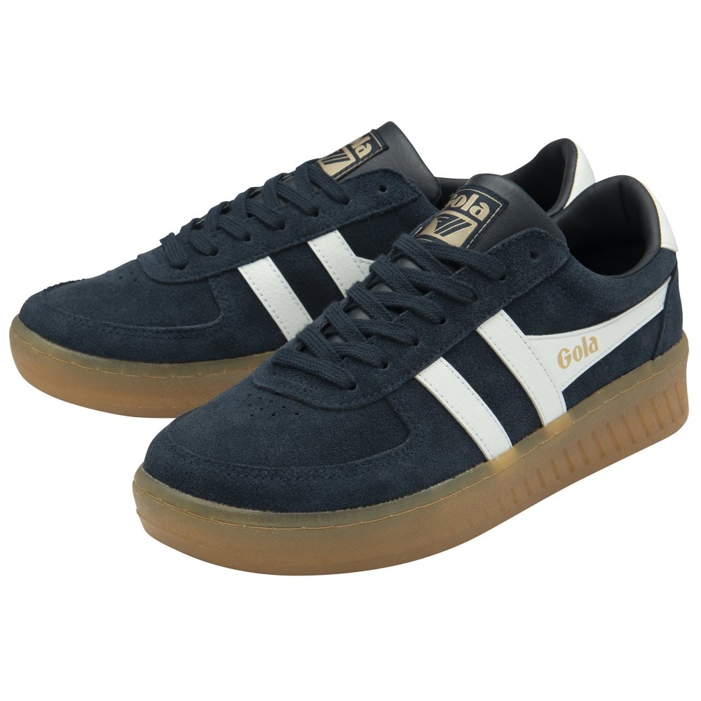 Gola Classics Men's Grandslam Suede Sneakers - Navy/White/Gum