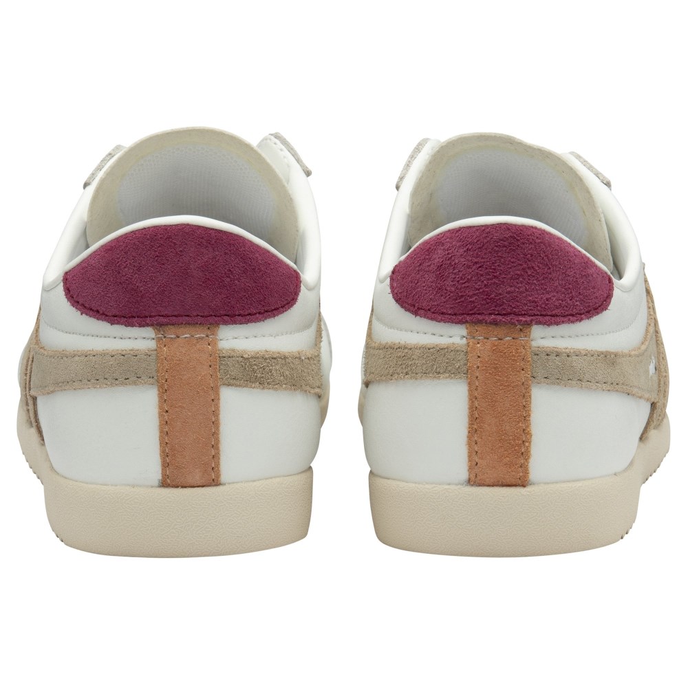 Gola Classics Women's Bullet Pure Sneakers - White/Bone/Cerise