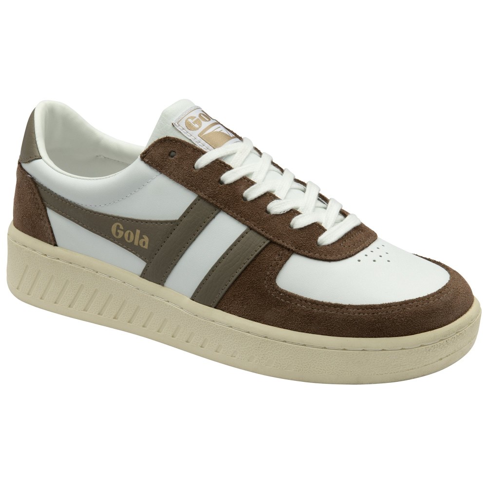 Gola Classics Men's Grandslam Quadrant Sneakers - White/Otter/Rhino