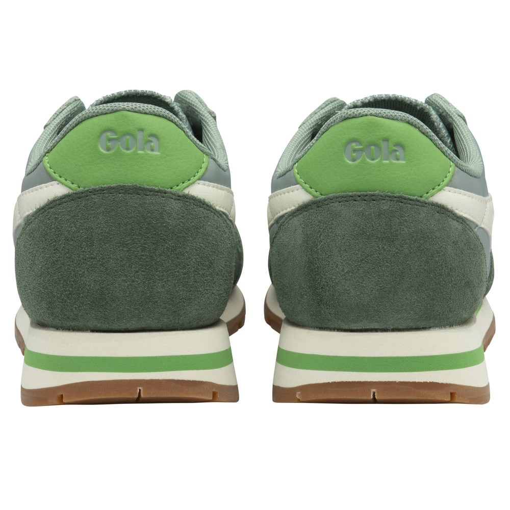 Gola Classics Women's Daytona Chute Sneakers - Green Mist/Evergreen/Off White