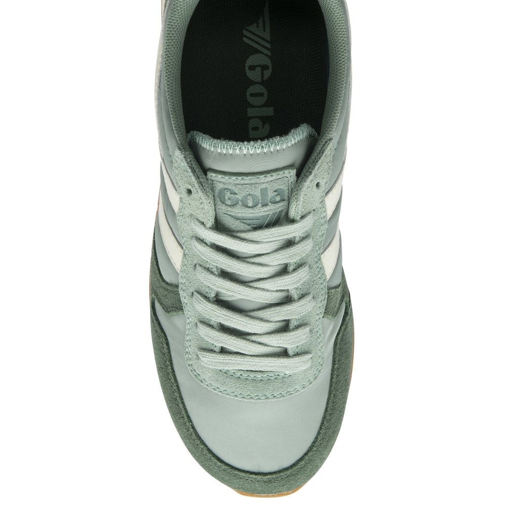 Gola Classics Women's Daytona Chute Sneakers - Green Mist/Evergreen/Off White