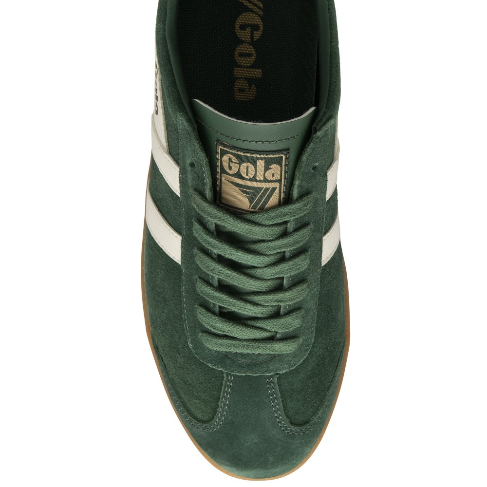 Gola Classics Men's Hurricane Suede Sneakers - Evergreen/Off White/Gum