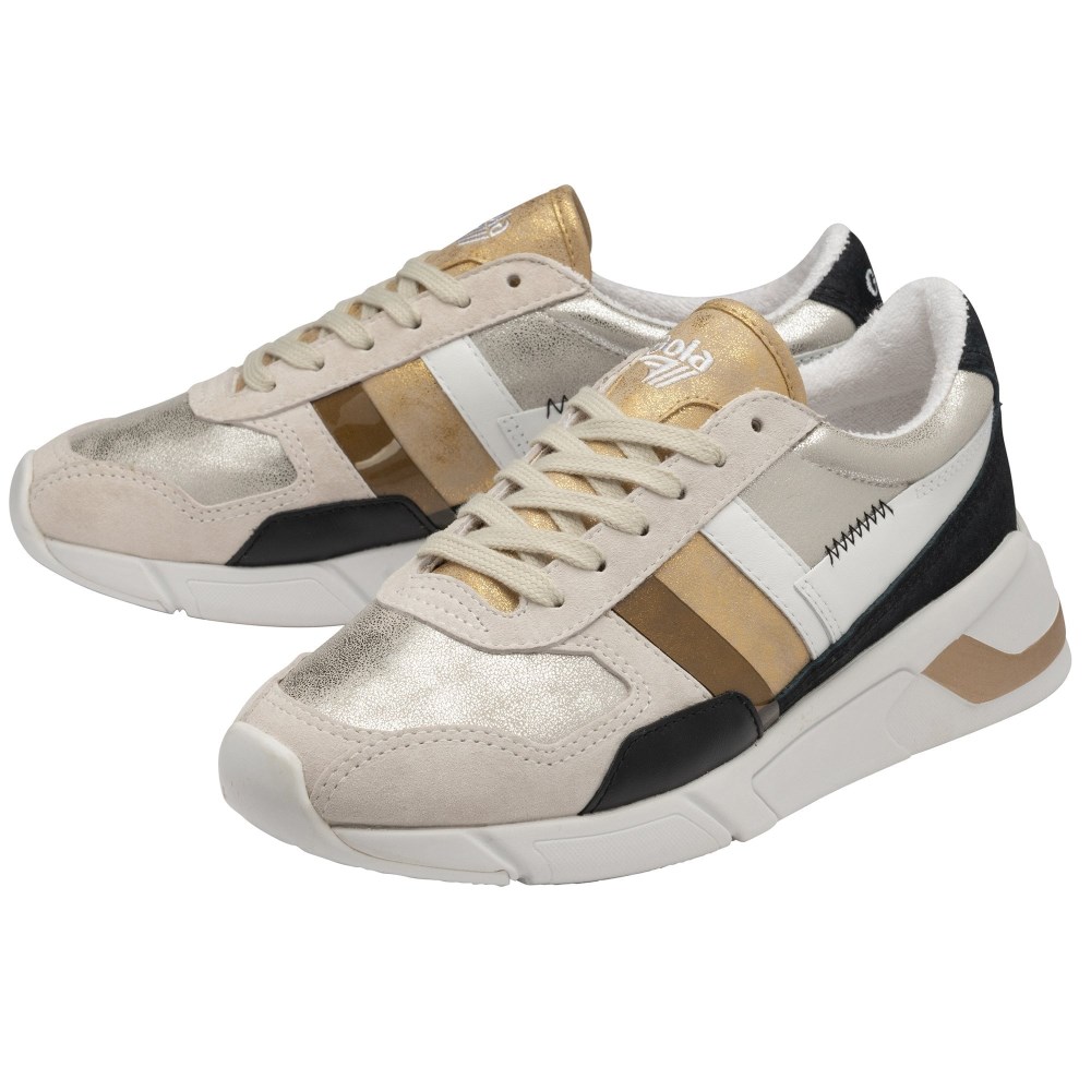 Gola Classics Women's Eclipse Mode Sneakers - Silver/Gold/Multi