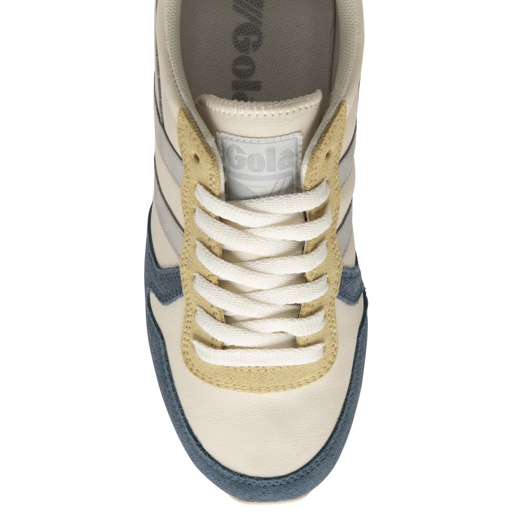 Gola Classics Women's Daytona Quadrant Sneakers - Off White/Baltic/Silver/Lavender