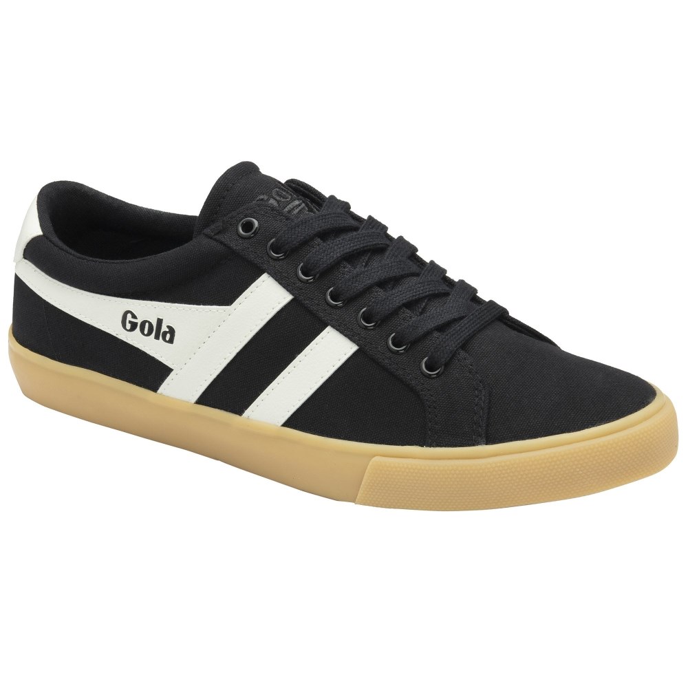 Vegan Gola Classics Men's Varsity Sneakers - Black/Off White/Gum