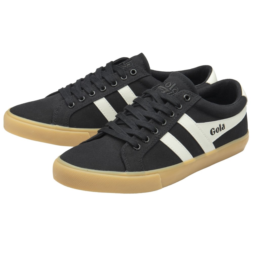Vegan Gola Classics Men's Varsity Sneakers - Black/Off White/Gum
