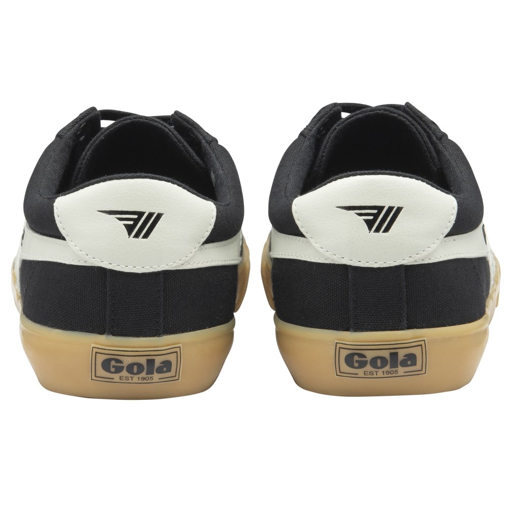 Vegan Gola Classics Men's Varsity Sneakers - Black/Off White/Gum