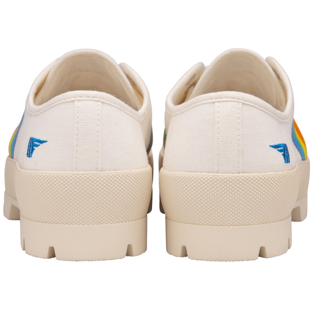 Vegan Gola Classics Women's Coaster Peak Rainbow - Off White/Multi