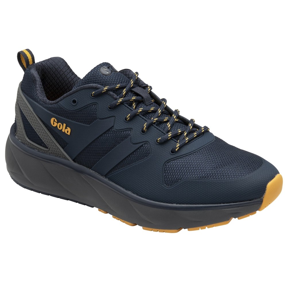 Gola Performance Men's Thunder Sneakers - Navy/Charcoal/Deep Sun