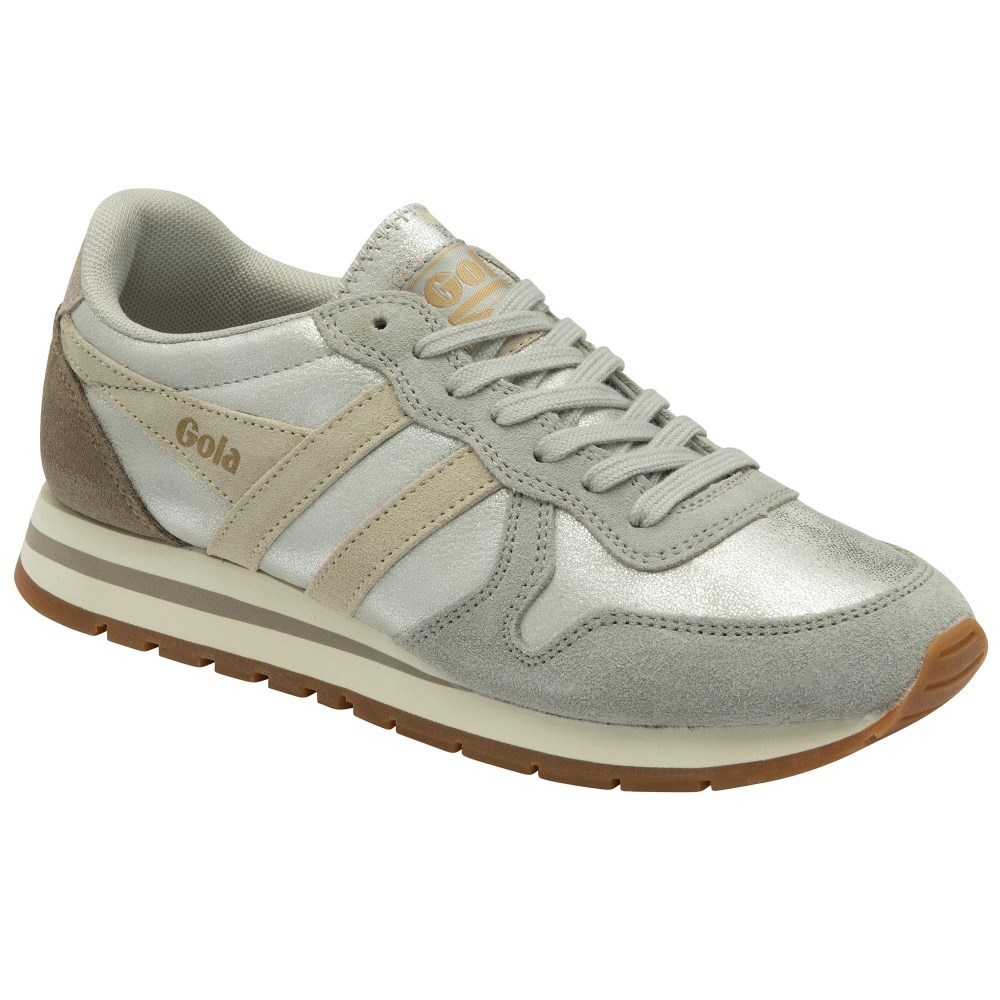 Gola Classics Women's Daytona Blaze Sneakers - Silver/Wheat/Feather Grey
