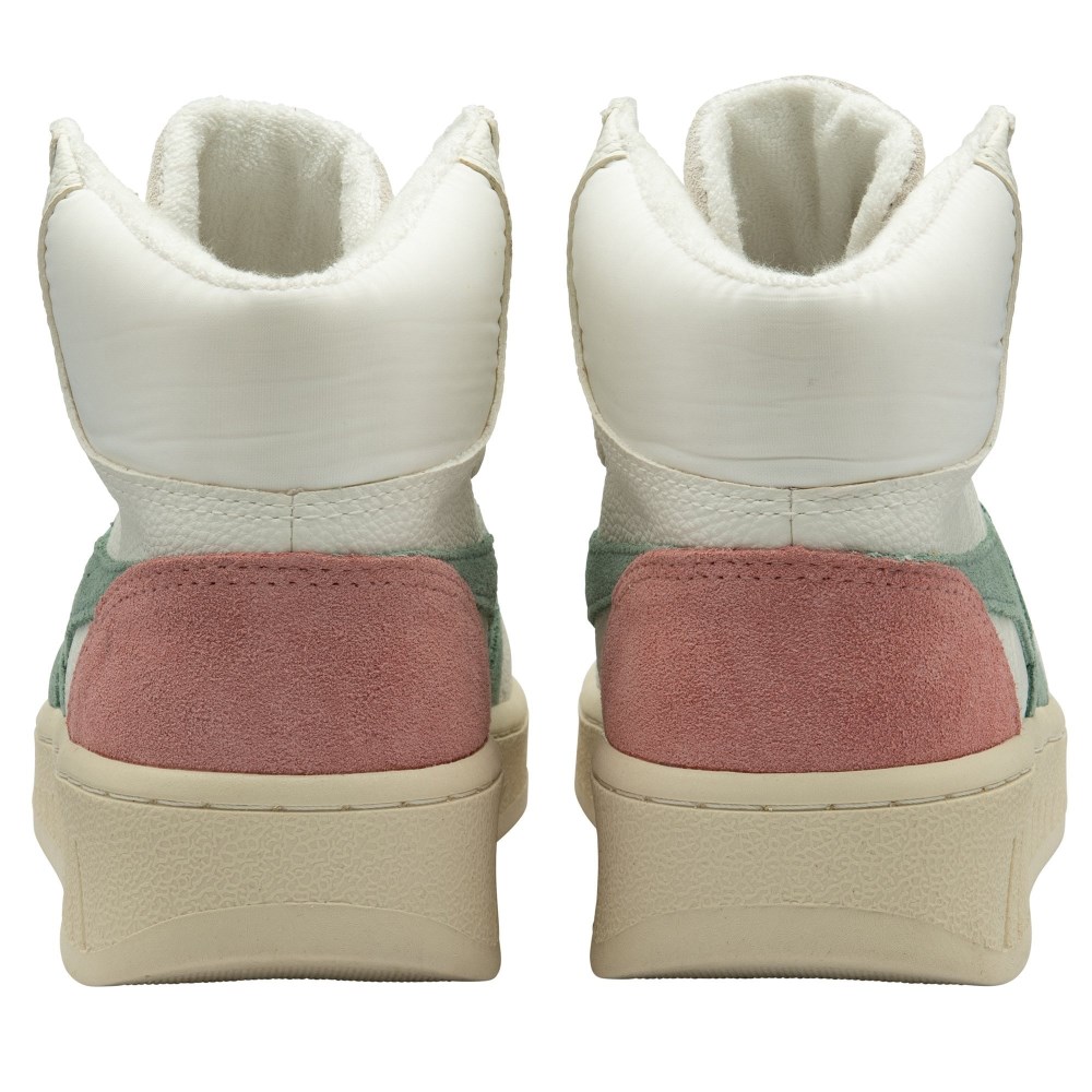 Gola Classics Women's Slam Trident Sneakers - White/Green Mist/Coral Pink
