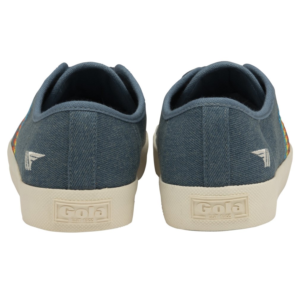 Gola Classics Women's Coaster Rainbow Stitch - Denim/Multi