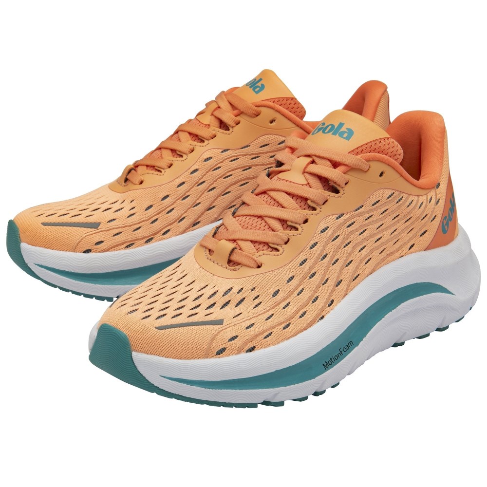Gola Performance Women's Alzir Speed Sneakers - Coral/Aqua